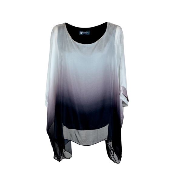 Bella Amore Tops - Women's Dressy Silk Blouse Flowy Made in Italy by Bella Amore One Size NWT